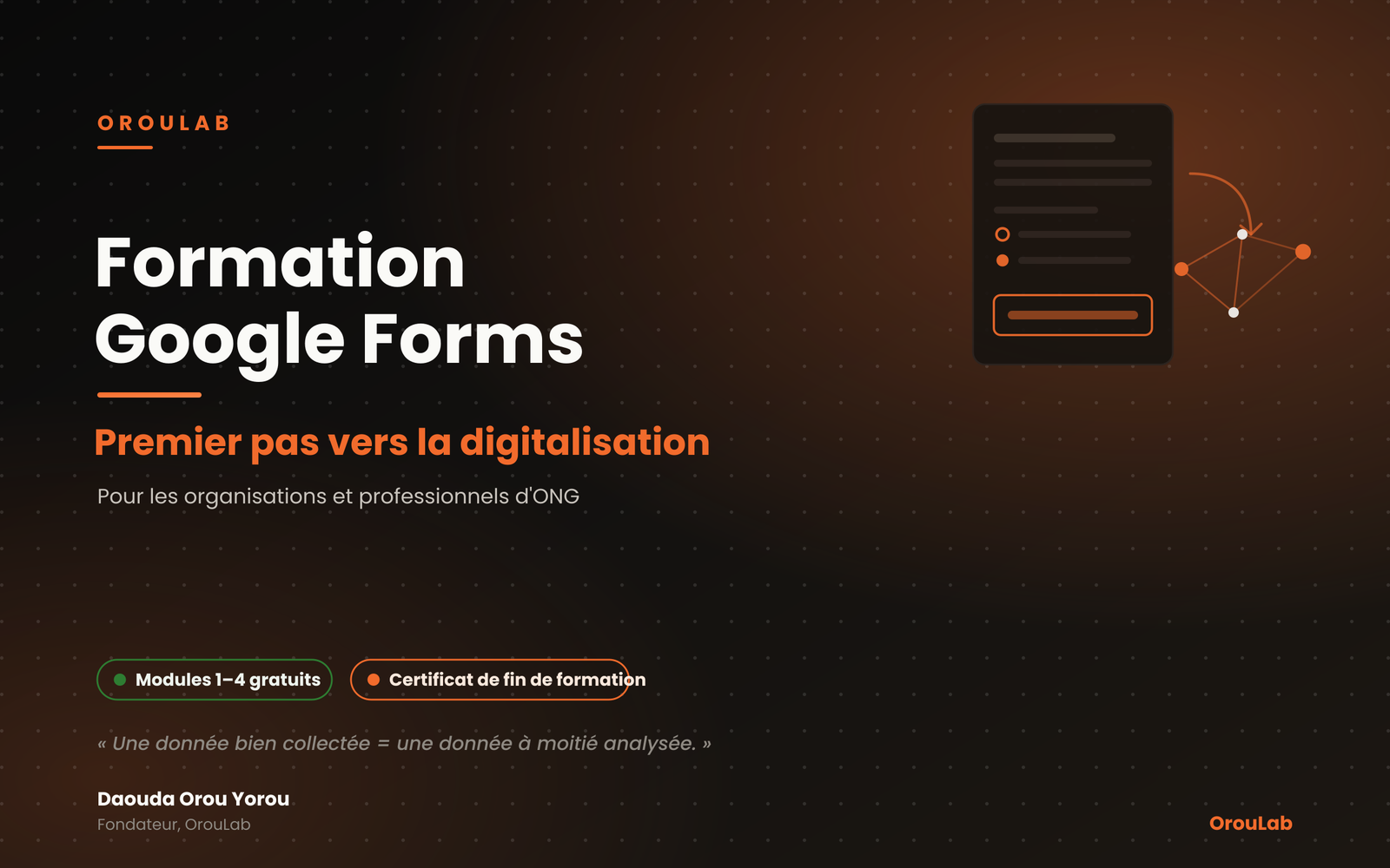 Formation Google Forms – Premier Pas vers la Digitalisation
